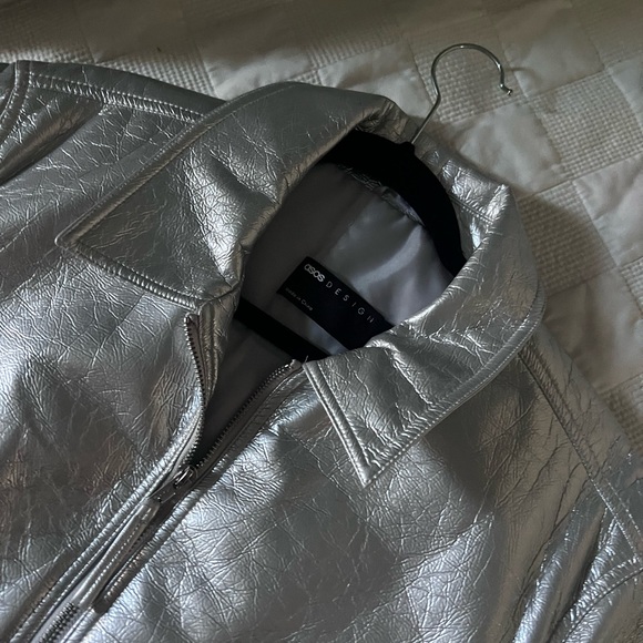 ASOS Silver Lightweight Jacket - Picture 2 of 5